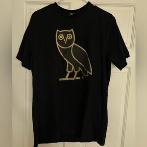OVO Black and Gold Owl Tee